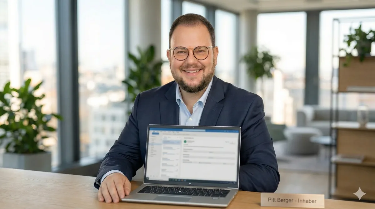 Pitt Berger bei der Marketingplanung